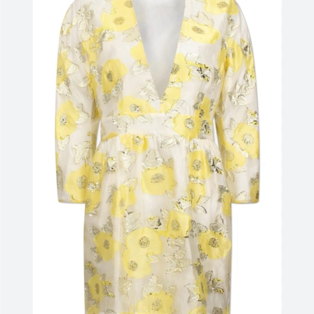 Alysia Dress in Yellow Floating Floral